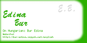 edina bur business card